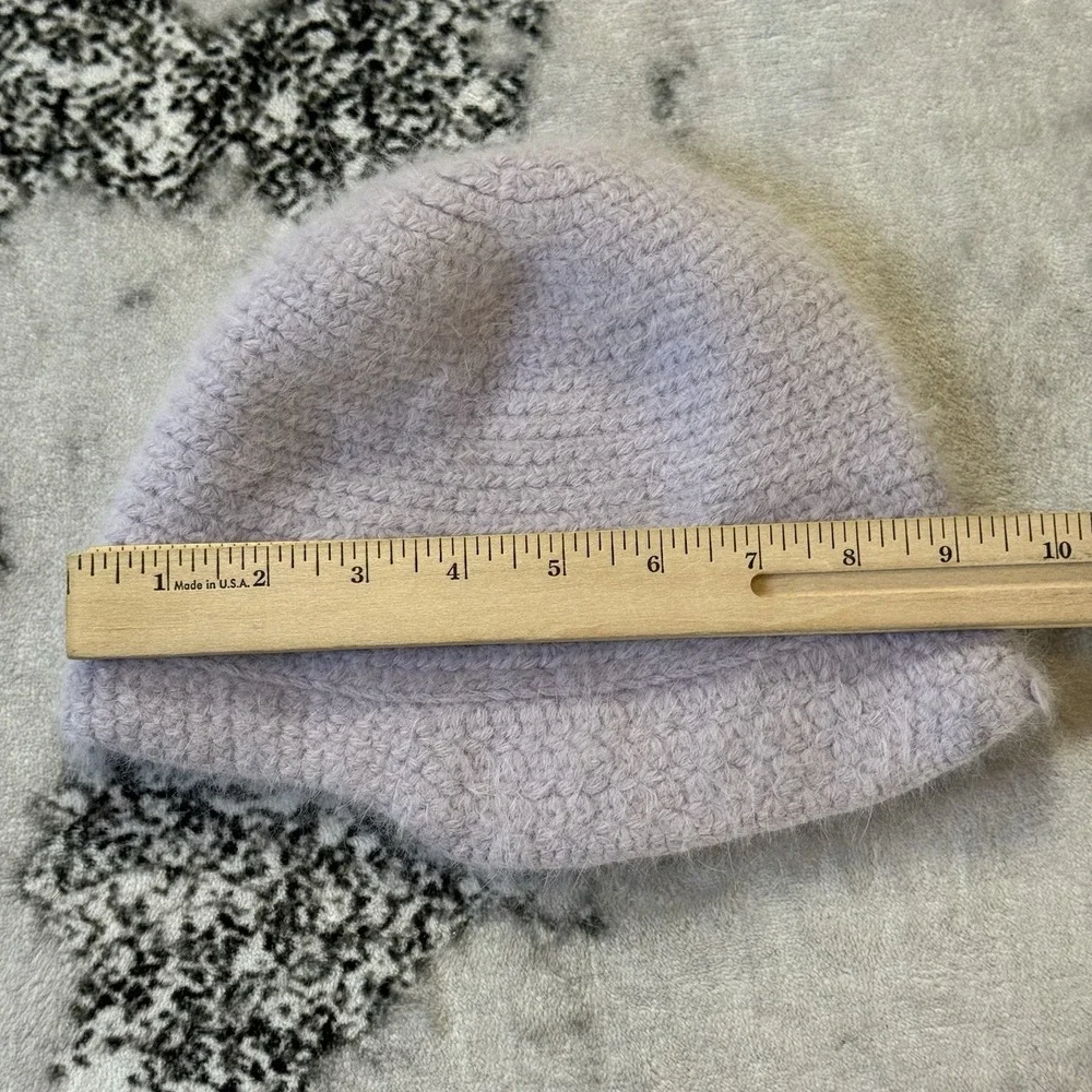 Club Monaco‎ Hat Womens One Size Light Purple Soft Rounded Crown Brim Crochet